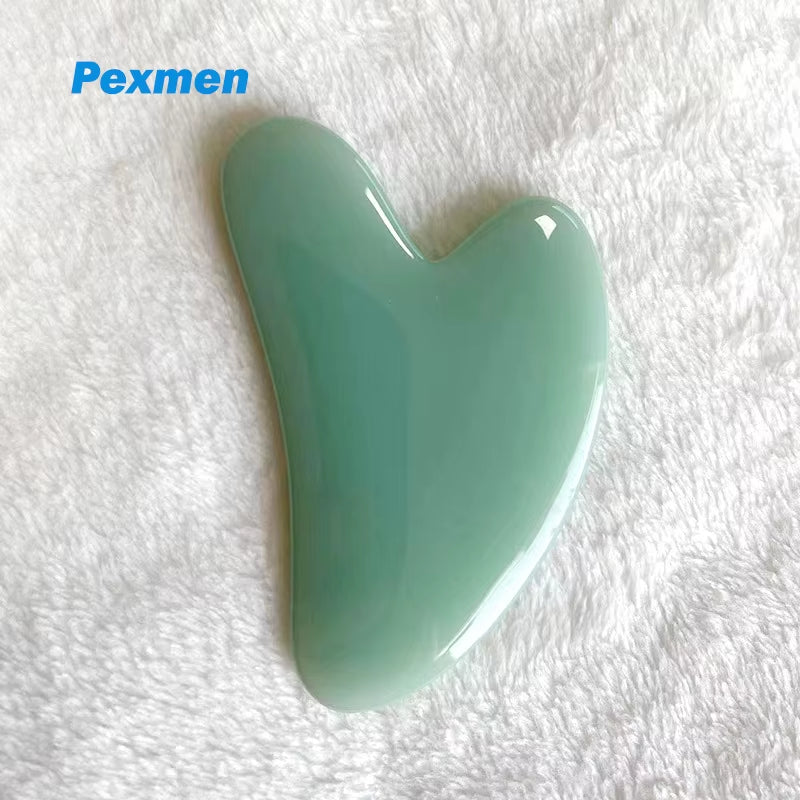 Pexmen Gua Sha Scraping Massage Tool Natural Resin Guasha Tool Massage Tools Set for Face Back & Neck Release Reduce Muscle Pain