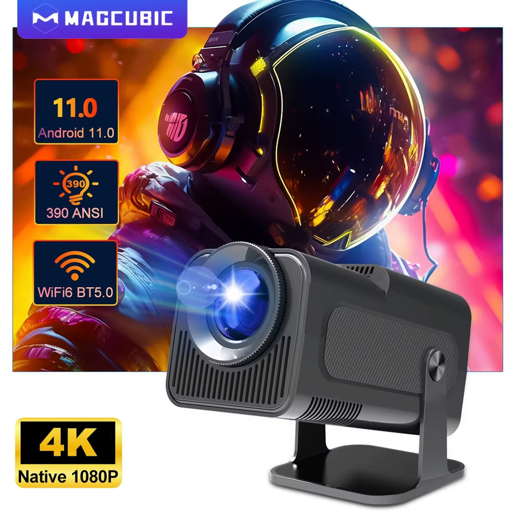 Magcubic 4K Android 11 Projector Native 1080P 390ANSI HY320 Dual Wifi6 BT5.0 1920*1080P Cinema Portable Projetor Upgrated HY300