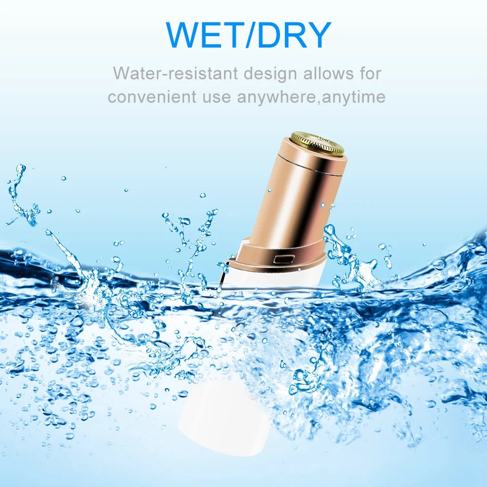 Facial Hair Remover Women Electric Facial Hair Shaver for Cheek, Armpit, Chin, and Full Body