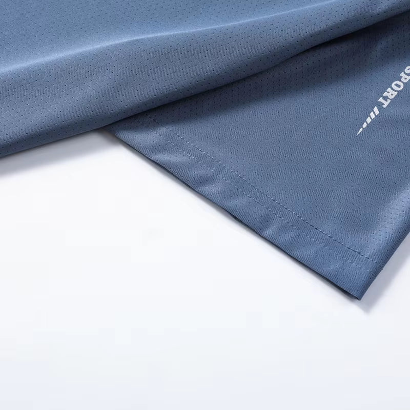 CHRLCK Men'S Running Quick Drying T-Shirts Breathable Hiking Fishing Tees Soft Elasticity Outdoor Sports Short Shirt Summer