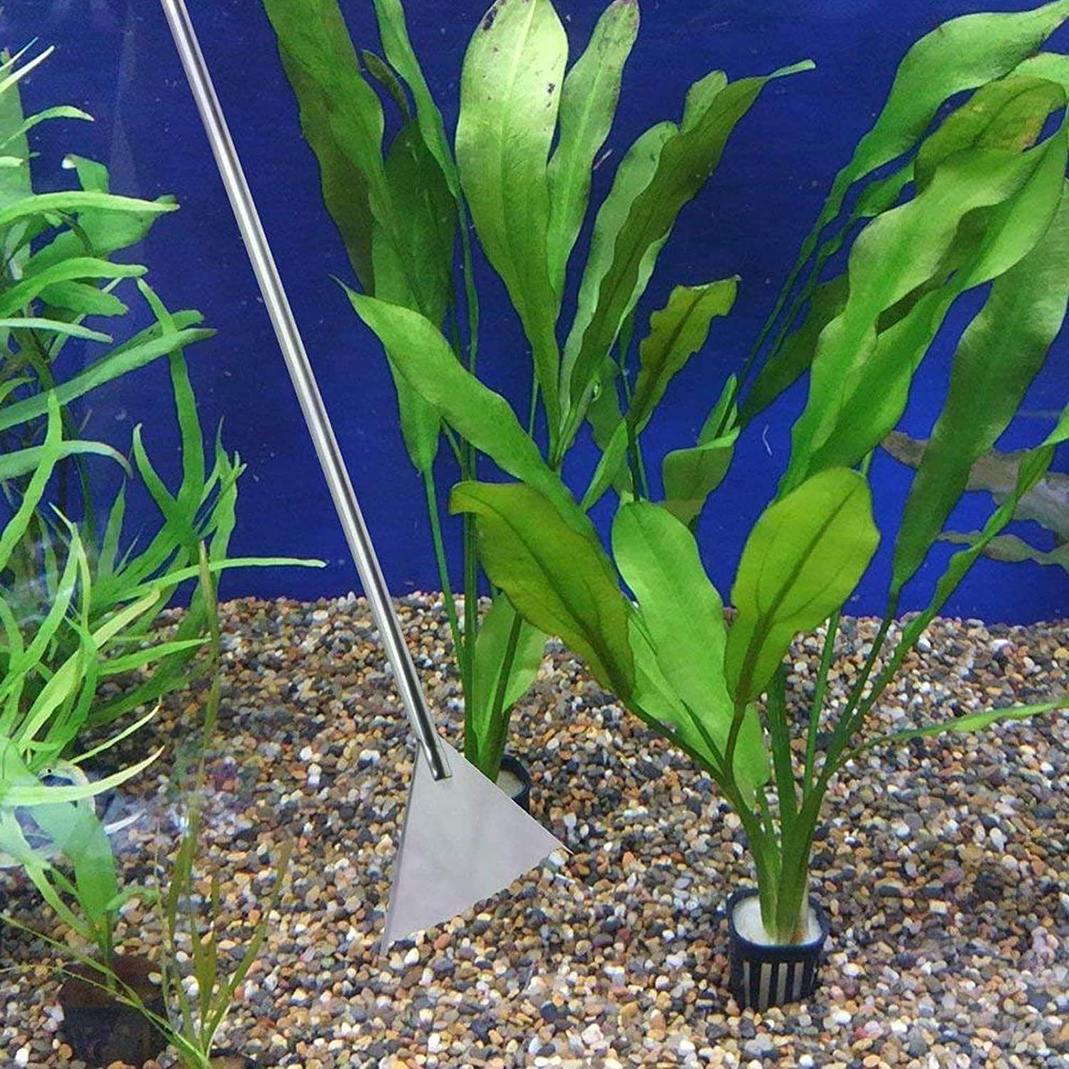 Professional Aquascaping Tool Set: 4-in-1 Stainless Steel Long Tweezers, Scissors, and Spatula for Aquariums and Terrariums